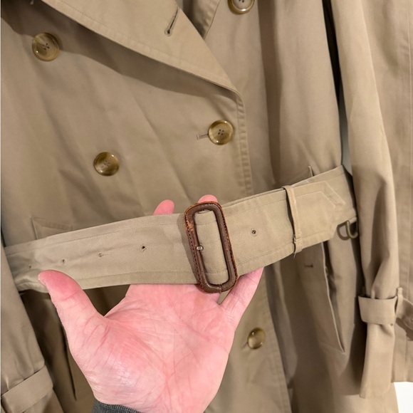 Burberry Tan Double-Breasted Trench Coat - Picture 4 of 8